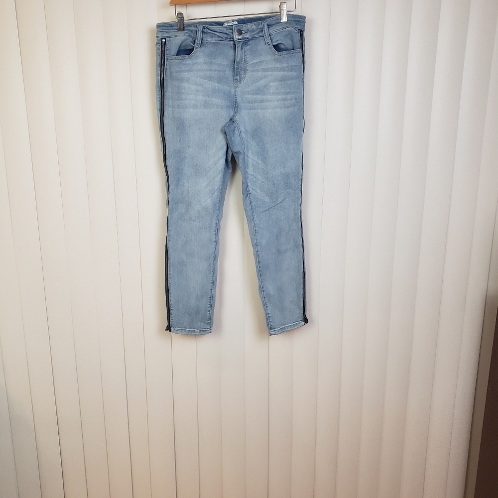 PROJECT RUNWAY Blue Skinny Jeans Size Junior 10 - Picture 9 of 10